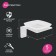 Soap dish IDDIS Slide Sliwtg0i42, 107x116x71 mm, matte glass, white matte