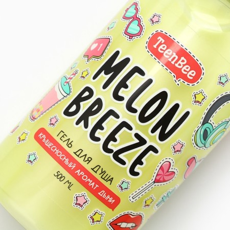 Shower gel, moisturizing, 500 ml, melon aroma, teenbee-3