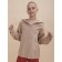 Sweatshirt for girls, height 140 cm, sandy color