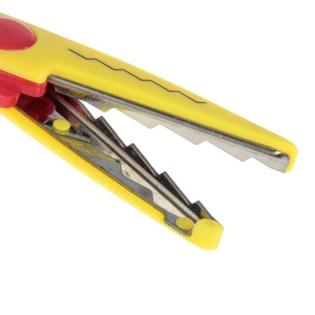 Scissors embossed colored handles, set 12 pcs mix-6