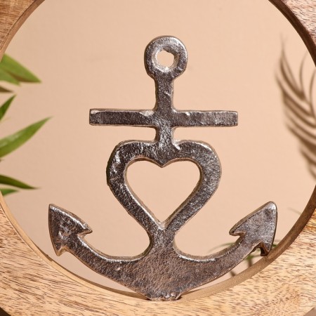 Interior souvenir in the wooden ring "Anchor" 30x8x33 cm-2