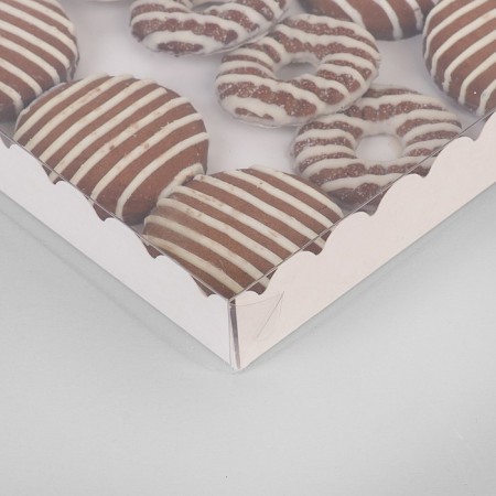Box for cookies with PVC lid 23.5 x 30 x 3 cm-2