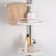 Shelf 4-tier sliding, 100 (260) × 33.5 × 21.5 cm, white color