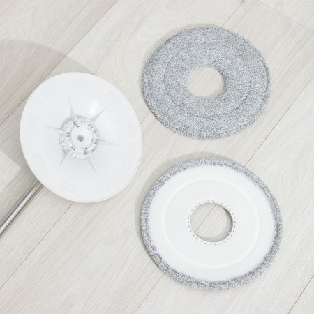 Mop with spin and bucket, microfiber nozzle, compact-6