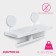 Shelf for bathrooms on Velcro of the Dolyan, 17 × 32 × 11.5 cm, white color