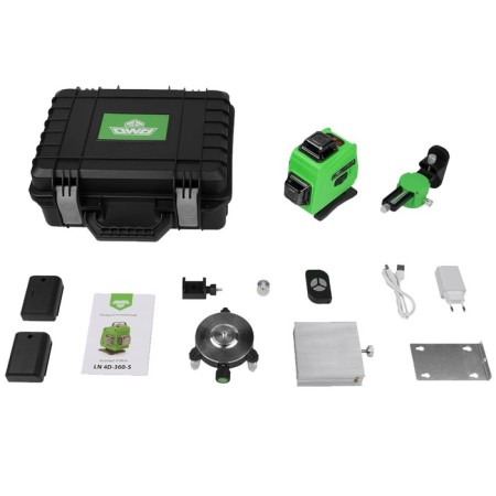 Laser level AMO LN 4D-360-5, 20 m, 520 nm, grade 2-7