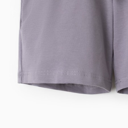 Set for a boy (T-shirt, shorts) minku color-blue/gray, height 152-10