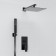 The shower system wasserkraft a66209, built -in, tropical shower, shower, black
