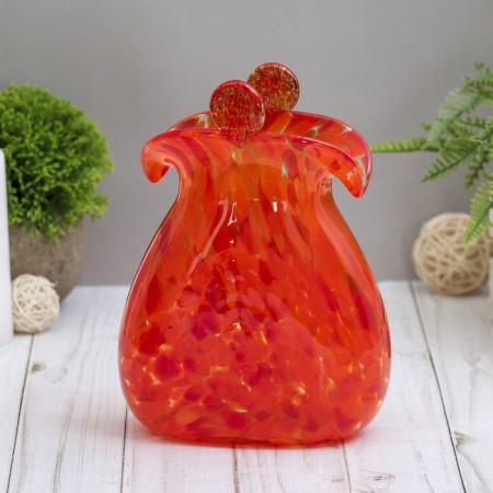 VAZA "wallet" red, (in glassbreaker) 16cm
