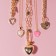 Neck “chain” heart from the bark, color gold, 46 cm