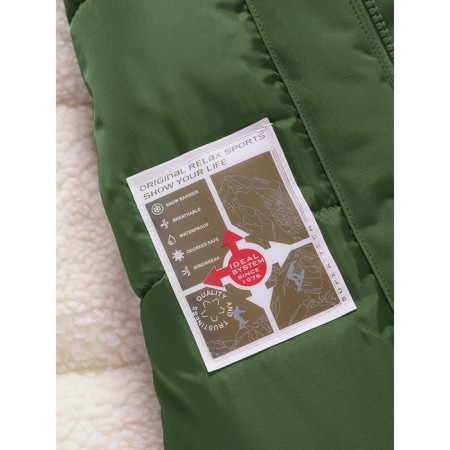 Winter park for a girl, height 170 cm, dark green color-10