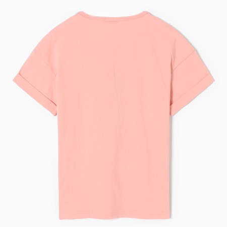 Female home set (T -shirt, trousers), pink color, size 50-8
