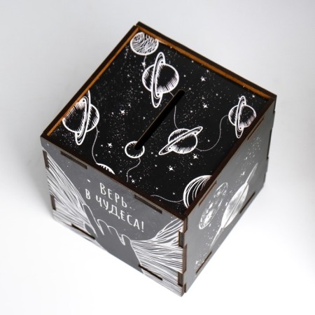 Piggy bank Cube "Miracles" 10x10x10 cm-5