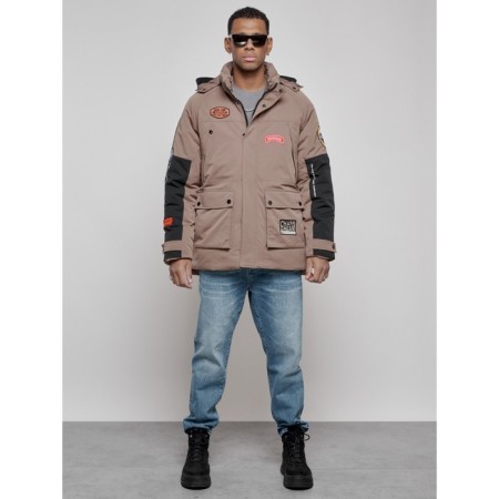 Male Winter jacket, size 48, brown color