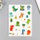 Tattoo on the body color "Cartoon dinosaurs" MIX 24x14.5 cm