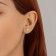 Earrings set 3 pairs "drop" color white in gold
