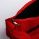 Youth bag with zipper, red color