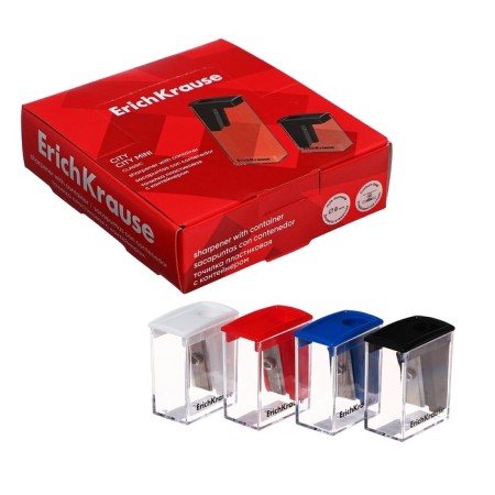 Zapochilok 1 hole Erichkrause "City Mini" Classic, with a container, plastic, mix