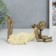 Polystone souvenir "Girl reads a book, yellow dress" 6.5x9x14 cm
