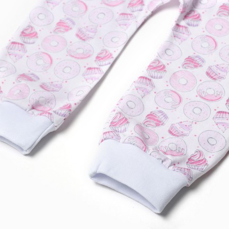 Pants are children, white color/bagels, height 80 cm-2