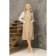 Female dress, size 52, beige color