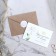 Invitation in a craft envelope for the wedding "White Roses", 10 x 15 cm