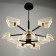Chandelier 1702/10 LED 204W 3000-6000K Black 95x95x80 cm Bayerlux