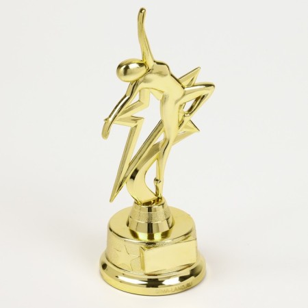 Award figure for the application of "man in flight", gold, plastic, 21.5 x 7.5 cm-5