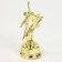 Award figure for the application of "man in flight", gold, plastic, 21.5 x 7.5 cm