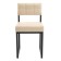 Chair "Loft 3", black/milk reptile