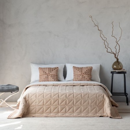 Cover with pillowcases "Dallas", size 230x250 cm, beige color-3