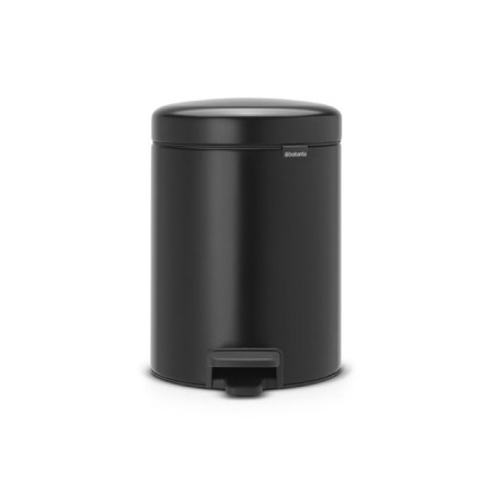 Brabantia Newcon bucket, plastic inner bucket, with a pedal, black matte color, 5 liters