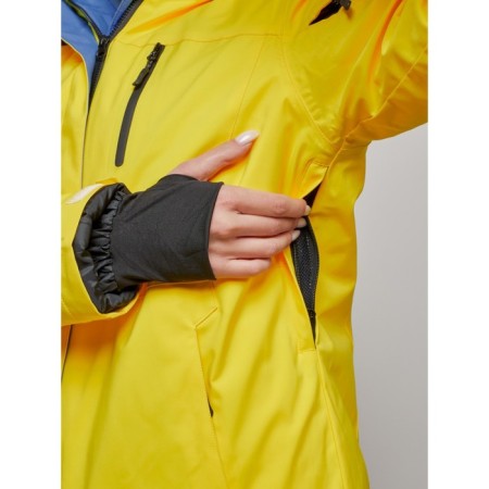 Ski suit female, size 50, yellow color-7