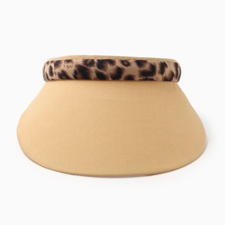 Feminine visor Minaku "Leopard" Brown color, rr 56-58-1