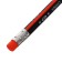 Chernographic pencil with an eraser, the NV body is triangular sharpened, in a tube, mix