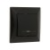 Luazon Lighting "Antei" switch, 10 A, 1 key, with backlight, hidden black