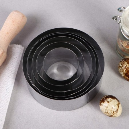 A set of baking forms and calculation "Circle", D-10, H-5 cm, 6 pcs-1