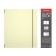 Notebook A5+, 96 sheets in the Erichkrause "FolderBook Pastel" on the elastic band, the yellow yellow plastic cover, the offset unit, the whiteness is 100%
