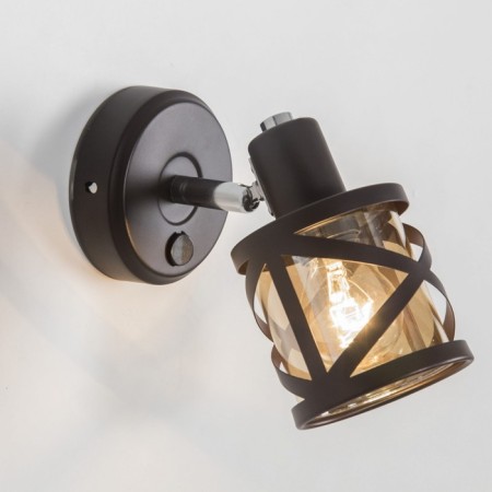 Sconces Citilux "Hesse" CL536615, 15x9 cm, 1x60W, E14, brown color-2