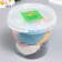 A set of colored sand in the Bank Mix (14 colors x 80g.)