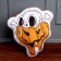 Soft toy "skull" in a pumpkin, white color