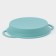 Silicone form for baking “Circle with handles”, 30.5 × 25 × 4.7 cm (inner diameter 24.7 cm), Biryuza color