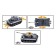 Designer Megano "German tank Tiger", radio control, 814 parts