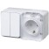 Block, OP, AtlasDesign Profi54 Sche Atn540174, 2 Key, Rosette, 16a, White Color