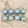 Set of balls plastic D-6 cm, 8 pcs "Night Blizzard"