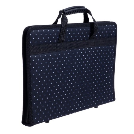 Folder with handles Textile, A4, 370 x 260 mm x 40 mm, frame, 2B4 "Inspiration. White peas"-1