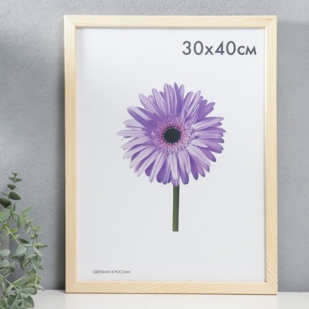 Photo frame Sasha 30x40 cm unpainted (plastic screen)-1