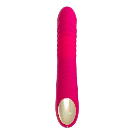 Vibro -roller with the Up & Down Jos Seri function, 22 cm, silicone, pink color-6