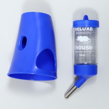 Drill 80 ml with a duma base for small rodents, 8 x 8 x 16.5 cm, blue-2