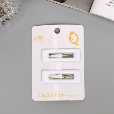 Invisible hair "Venus" (set 2 pcs) classic, 5 cm, white-2